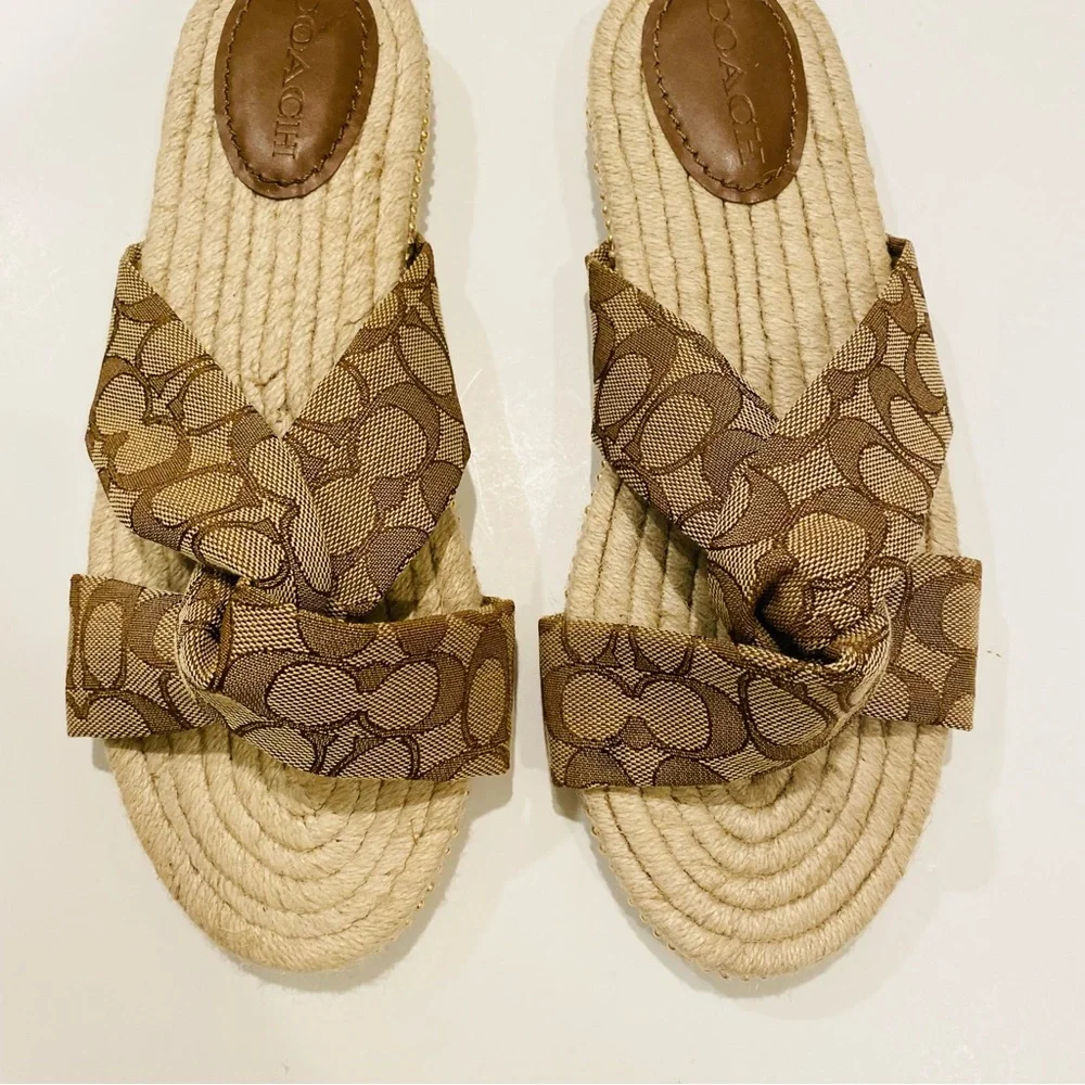 Coach Charli Espadrille Slides Size 11 - Picture 6 of 13